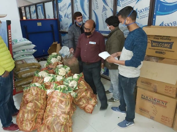 Agriculture department contributed to the District Kitchen,donated 05 quintal mixed vegetables worth of Rs 15000*